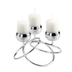 Candelabro 3 fiamme in argento Fantin Argenti