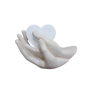 Profumatore mani tortora cuore bianco Fantin Argenti