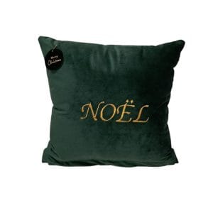 Cuscino velluto verde con ricamo