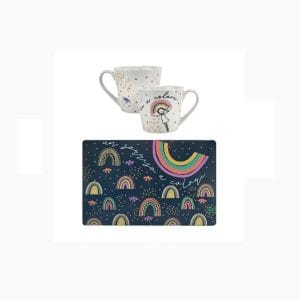 Tazza con tovaglietta americana
