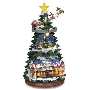 Albero villaggio di natale